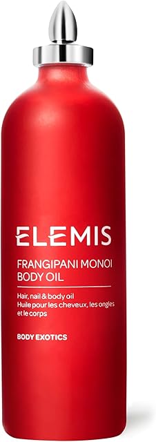 Elemis Frangipani Monoi Body Oil, Ultra-Hydrating Massage Oil Made with Frangipani, Monoi and Coconut Oils, Intensely Nourishing Body Oil for Dry Skin, Moisturising Body Oil for Smooth Skin, 100ml