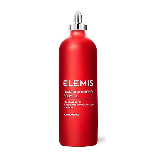 ELEMIS Frangipani Monoi Body Oil  Luxurious Ultra-Hydrating Body Oil Deeply Nourishes Conditions and Softens Hair Skin and Nails  100 mL
