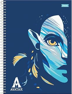 Kit de Cadernos, Foroni, Universitário, 1 Matéria, Capa Dura, Avatar, 80 Folhas, Pacote com 4