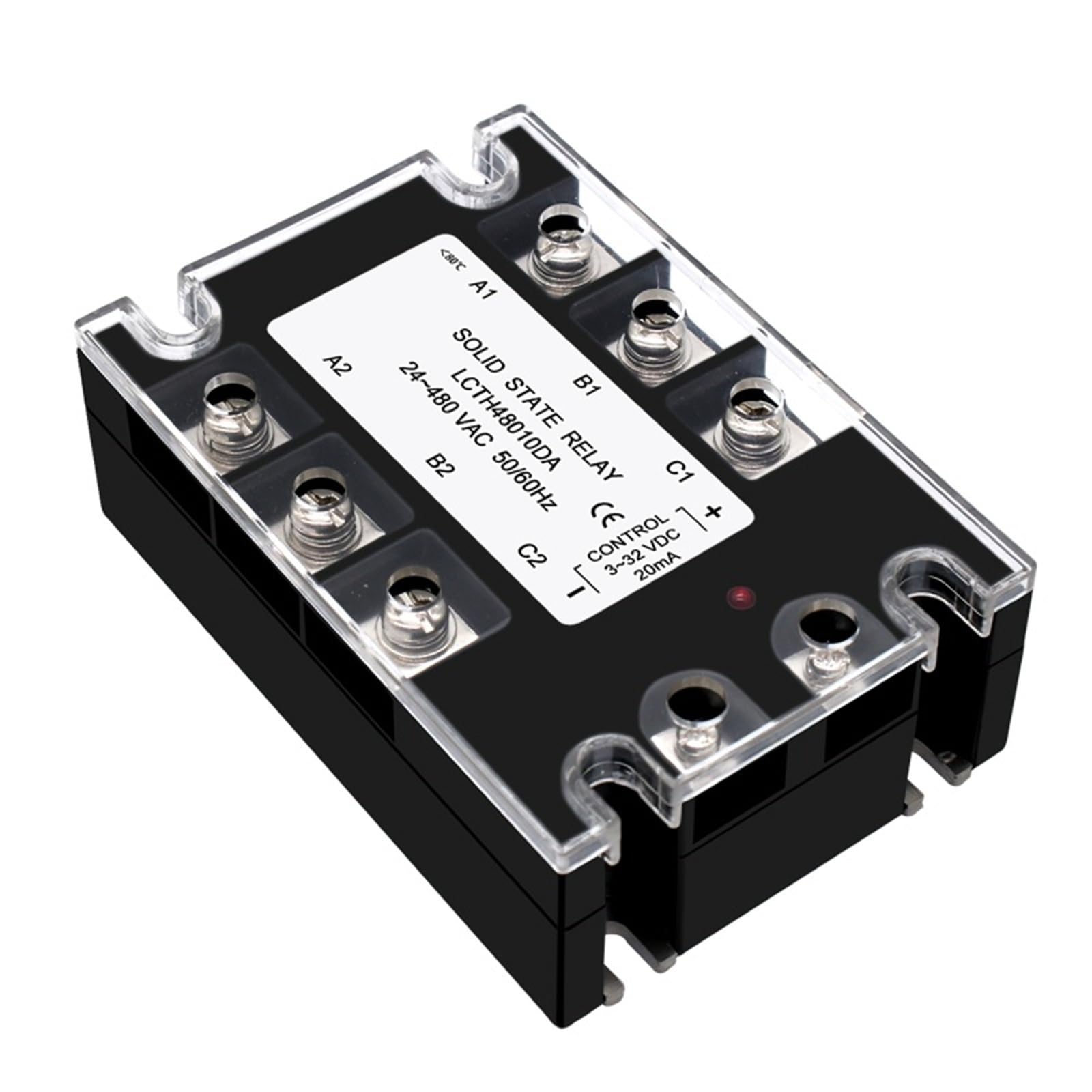 Relais statique triphasé SSR 150A DC-AC commande CC 380VAC - 6