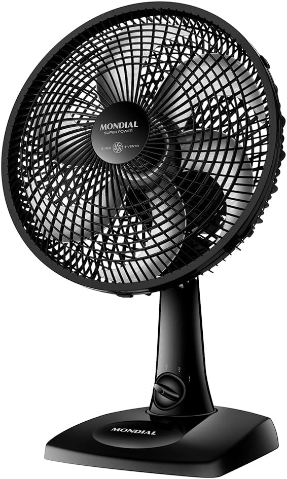 MONDIAL Ventilador de Mesa 110V, 30cm, 6 pás, Super Power - VSP-30-B