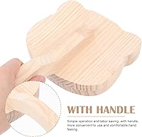 Vista 5 de Hemoton Prensa de carne para masa de pizza de salami, prensa de tortilla de madera, prensa para tortillas mexicanas caseras, roti, burritos, taco