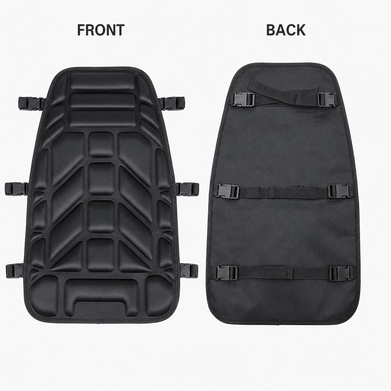 ATV Seat Cover with Cushion Pad, Water Resistant ATV Seat Protector, Anti-Slip Padded Seat Cover with Adjustable Buckle Straps, Compatible with ATV Motorcycles & Four Wheeler Off-Road Riding