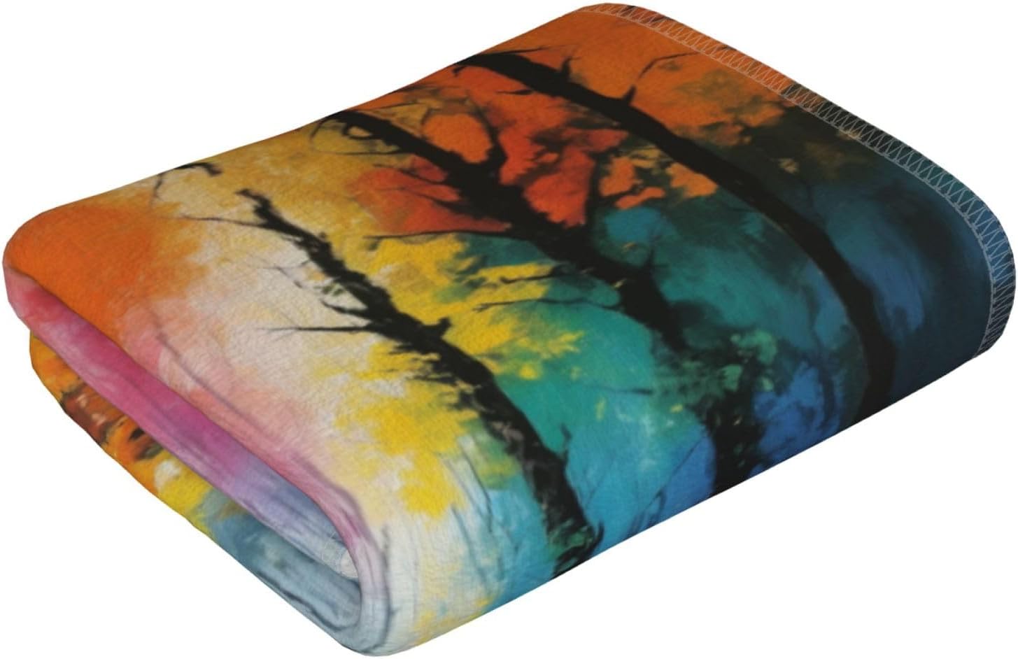 Tree Art Print Hand Towels for Kitchen, Decorative Bathroom Towels Decor Farmhouse Cute for Men Women Gifts