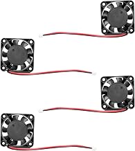 4pcs DC 40×40×10mm 12V 0.08A Quiet Fan with 28cm Cable, Ideal for 3D Printers, DVR and Small Electronic Devices Cooling Efficient