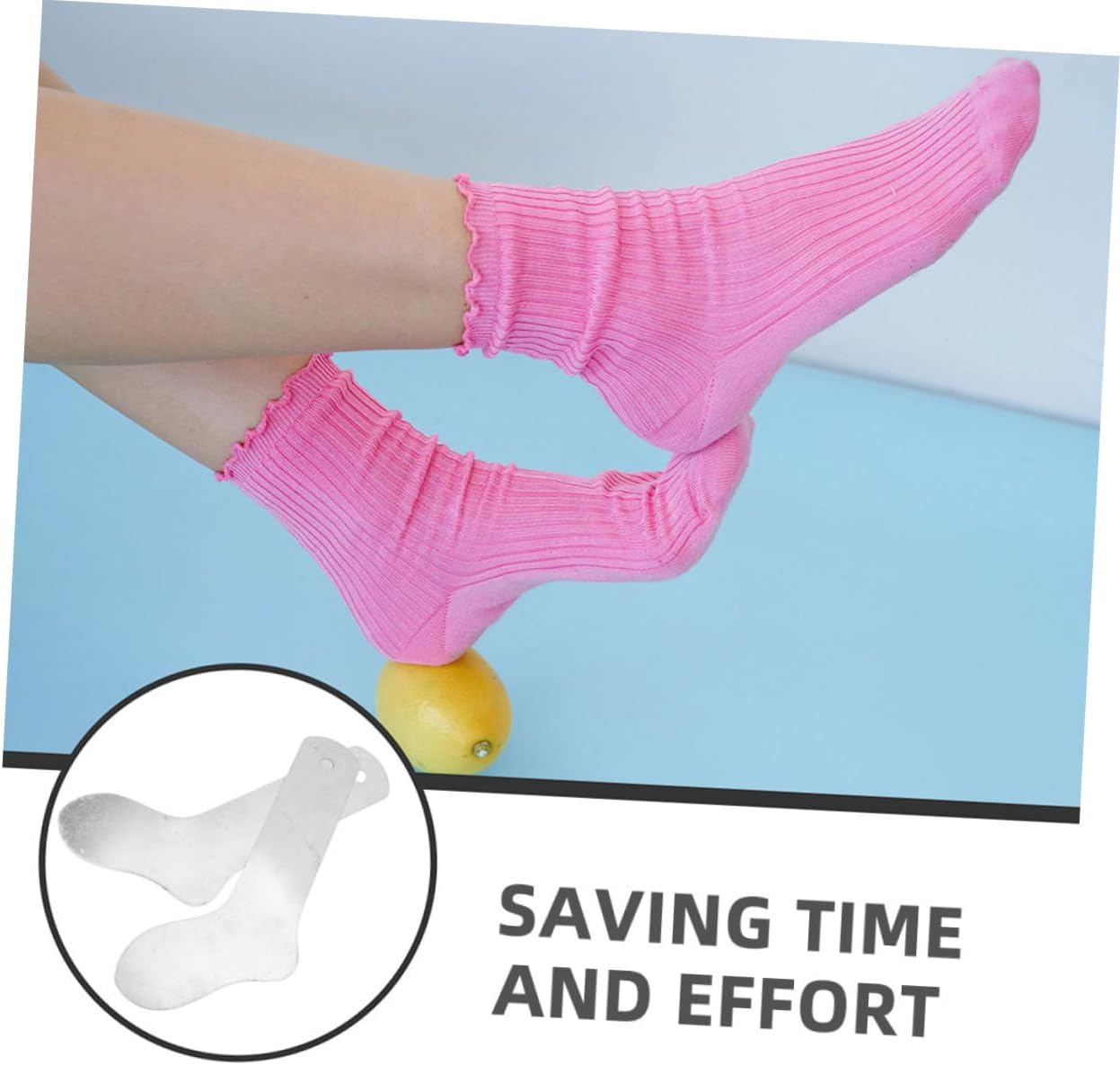 Hohopeti 4Pcs Sock Shaping Board for DIY Dye Printing Metal Sublimation Jigs for All Sock Types Efficient Workflow for Sports Dress and Knee High Socks