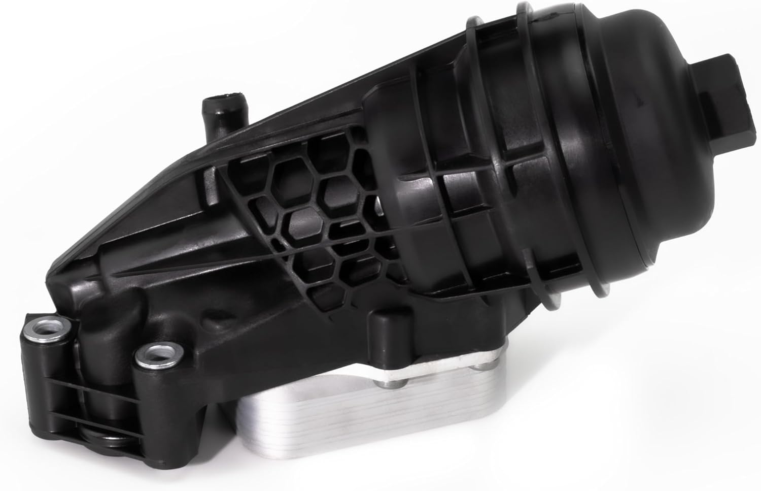 Engine Oil Filter Housing Assembly Compatible with Mercedes-Benz 2014–2023 - A220, A35 AMG, CLA250, GLA250, GLA35 AMG, GLB250, GLB35 AMG Oil Cooler Cooling Adaptor, Replace # 2701800610