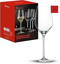 Spiegelau Champagne Glasses 310 ml, Set of 4, Style, 4670185, Champagne Glasses Made of Crystal Glass, Champagne Glasses Dishwasher Safe