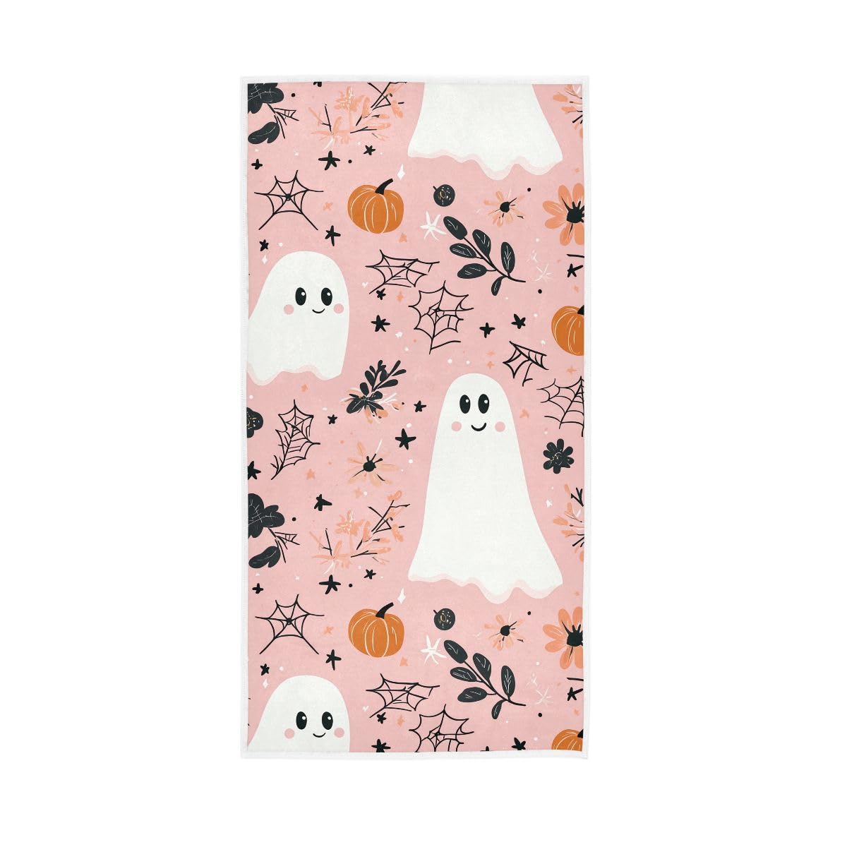 LSRCPD Halloween Specters Pumpkins Hand Towels, Bathroom Hand Towels Decorative 15 x 30 Inches