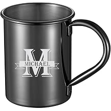 Personalized Visol Elise Gun Metal Finish 13 oz Moscow Mule Mug - Groomsman Variants Groomsman 3