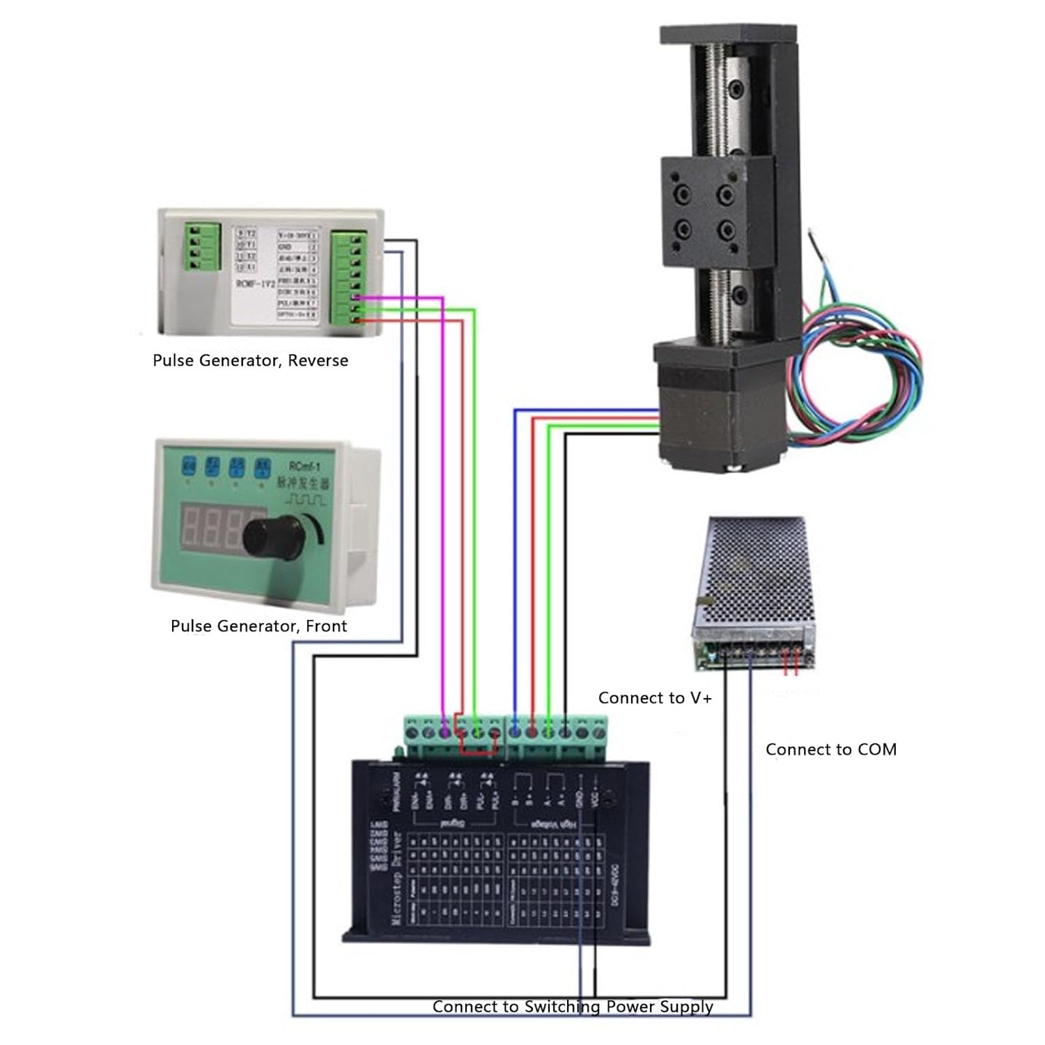Linear Rail Guide Slide Actuator 50mm Stroke T Shape 28 Stepper Motor X Y Z Linear Stage Motion Actuator