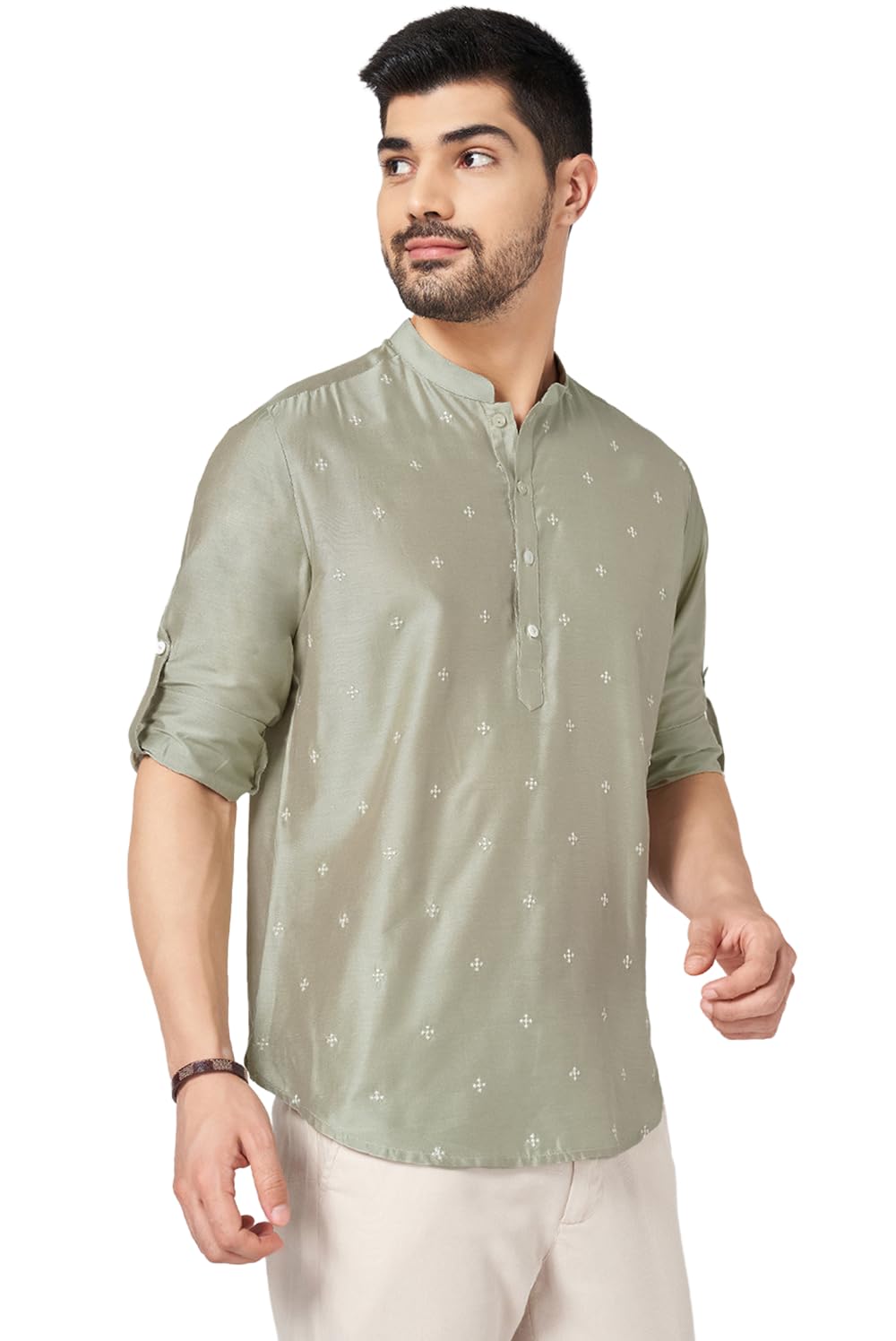 indus route by pantaloons Men's Cotton Regular Tunic Shirt-picture-31