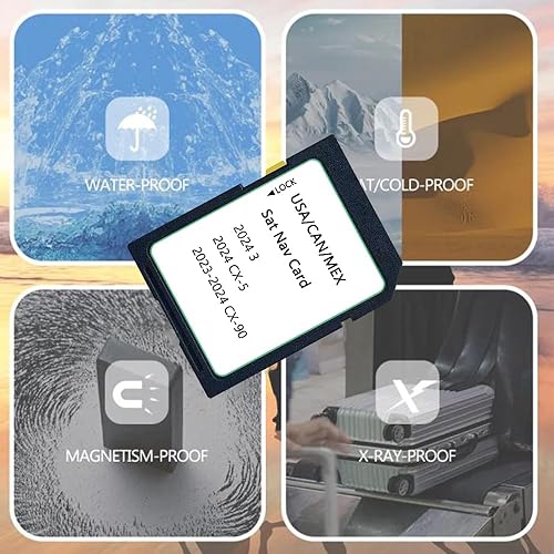 Miniatura 5 de Tarjeta SD de navegación mejorada 2023 compatible con mapas CX-53 2024, CX-90 2023-2024, USACANMEX