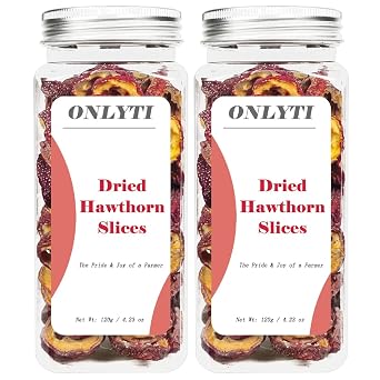 Dried Hawthorn Slices Dried Hawthorn Berries Seedless Hawthorn Slices Quality Selected Fruit Slices Tart & Sweet Tea & Beverages No Added Sugar 240g/8.47oz