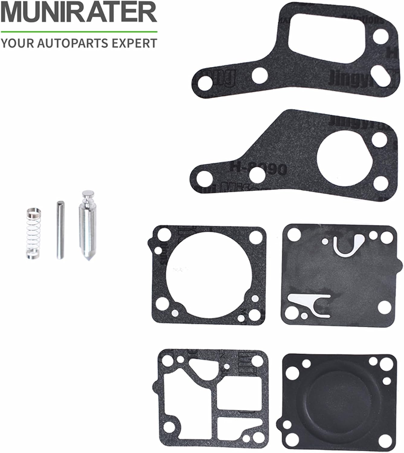 munirater Carburetor Carb Repair Kit Replacement for K1- MDC McCulloch Power 6 MDC