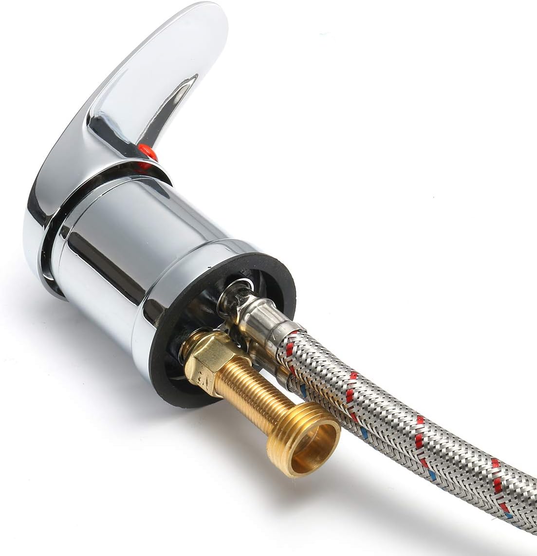 127cm Beauty Salon Shampoo Bowl Sink Hot & Cold Faucet Spray Hose Repalcement