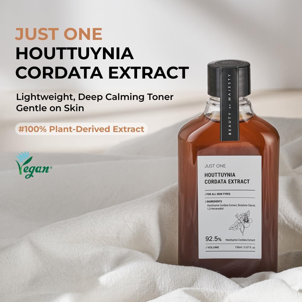 BOM Cosmetics Just One Houttuynia Cordata Extract 5.07 Fl. Oz, Facial Toner with 100% Herbal Extract, Hydrating & Soothing Toner for Face & Scalp, Vegan, Korean Skincare - Image 2