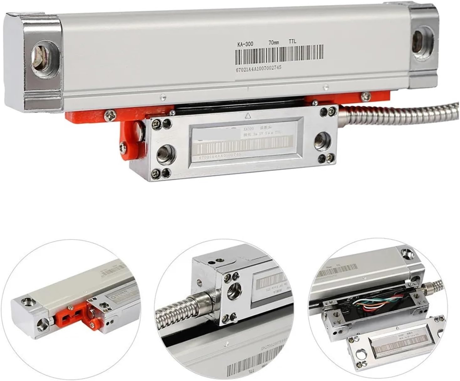 Hight Accuracy KA-300 Linear Displacement Sensor Grinder Digital Grating Ruler KA300 470mm-770mm 5um TTL - Precise Measurement(KA300-5um-770mm)