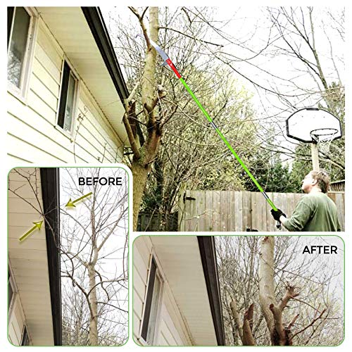 Scalebeard 26 Foot Tree Trimmer Pole Manual Pruner Cutter Set Extension Cut Tree Branch Garden Tools Loppers Hand Pole Saws #TOP5