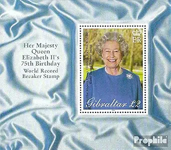 Gibraltar block45 (Complete.Issue.) unmounted Mint/Never hinged ** MNH 2001 Birthday (Stamps for Collectors) British Royal Family (Diana, Charles, Elisabeth ..)