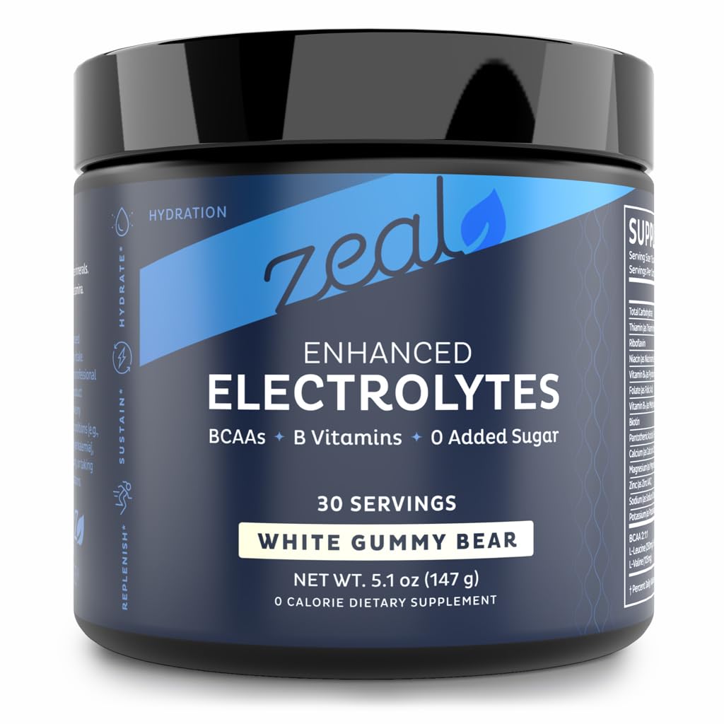 Zeal Naturals Electrolyte Powder - 30 Servings | Keto Electrolytes Powder | Zero Sugar, BCAAs, B-Vitamins | Potassium, Zinc, Magnesium | Hydration Powder Recovery Drink | Red White Blue Frozen Pop — Amazon image 10