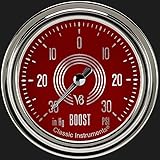 Classic Instruments V8RS341SLC V8 Red Stee 2 5/8