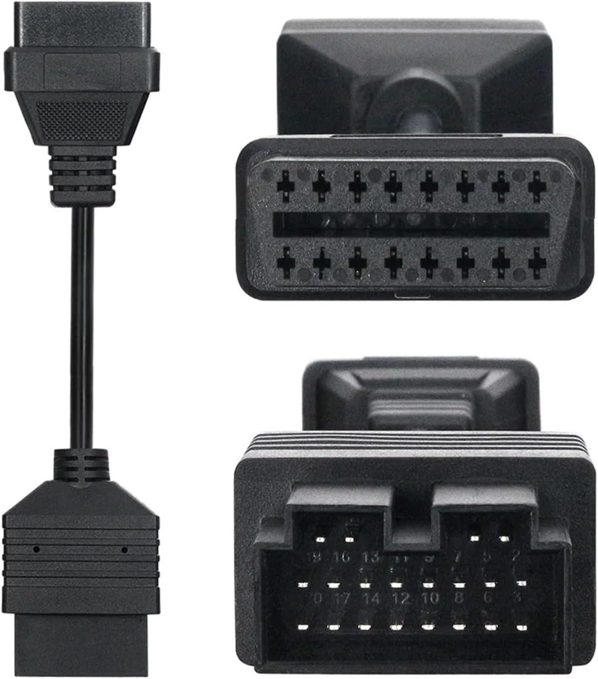20 PIN to 16 PIN Adapter OBD2 Female Connector Cables Code Reader for 20PIN 20 Pin OBD Diagnostic Adapter Cable Tool