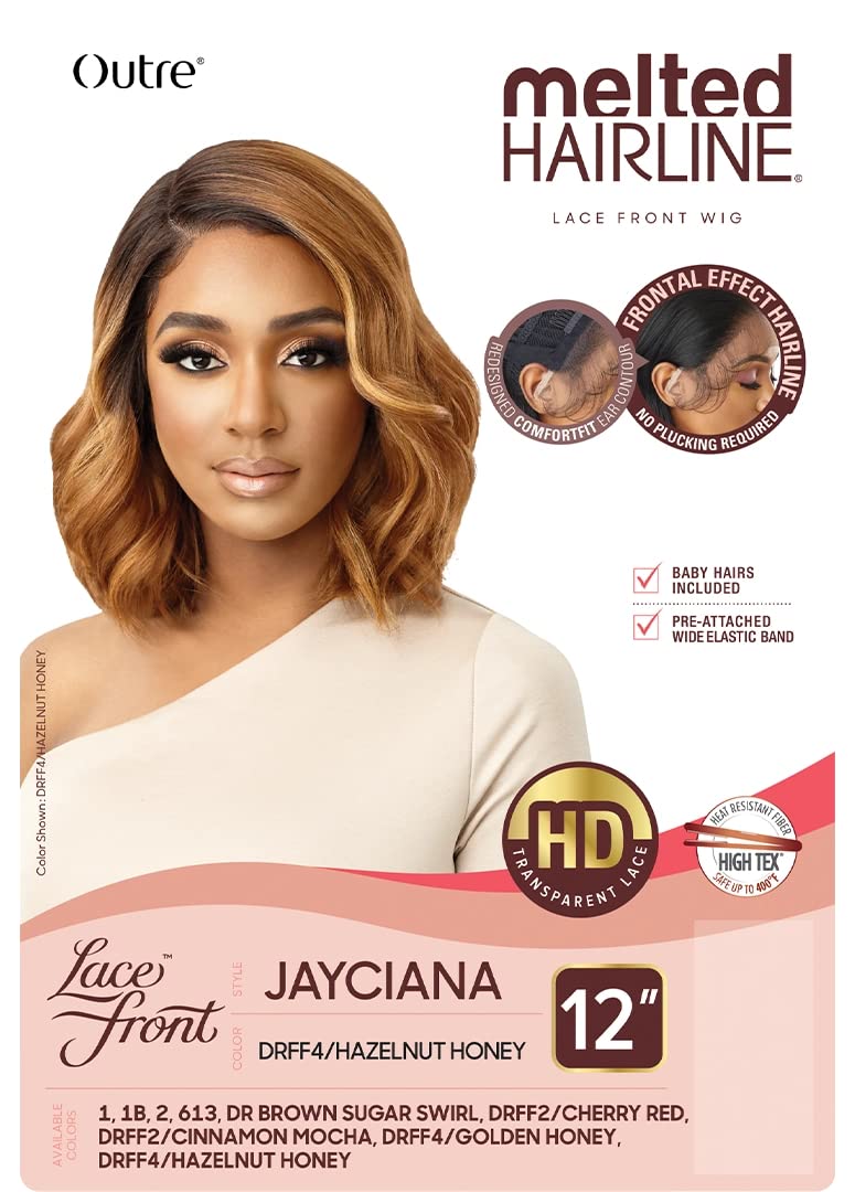 Outre Synthetic Melted Hairline HD Lace Front Wig - JAYCIANA (Color:DRFF2CHERRD)
