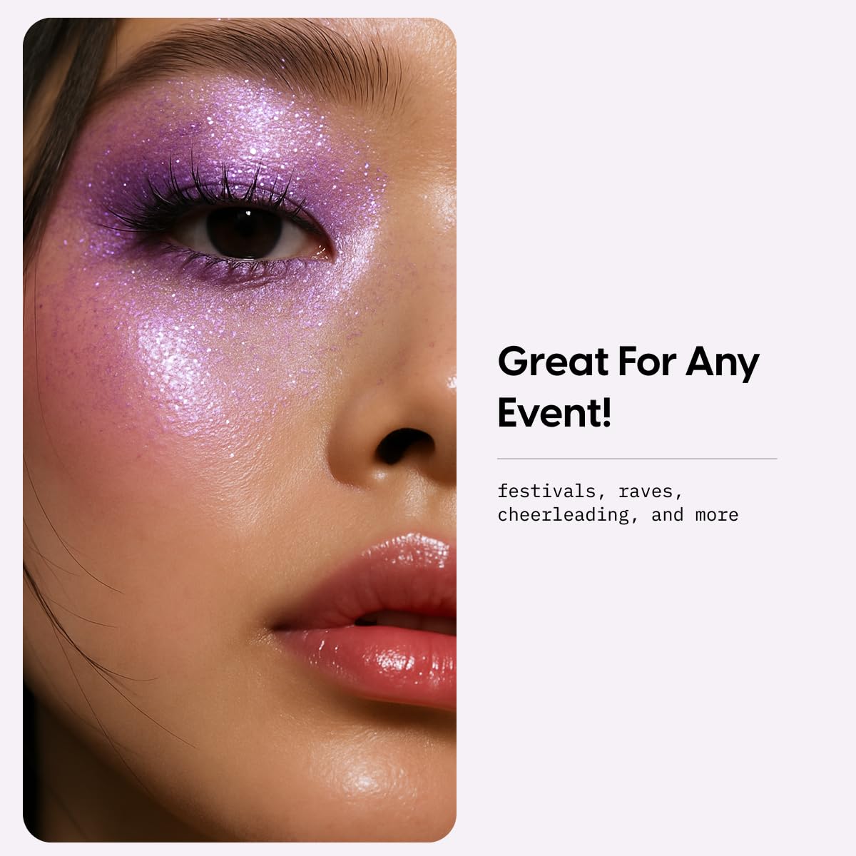 KARA BEAUTY ELECTRIC DISCO - Palette di ombretti glitterati pressati in 30 colori, per viso, corpo e occhi, senza bisogno di colla, glitter grossi e fini, per rave, trucco festival, vibrazioni da