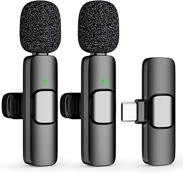 USB C Mini Lavalier Microphone for iPhone 15 16 and Android Devices