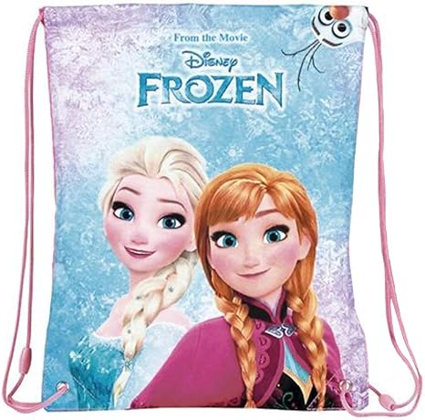 PERLETTI Sacca Porta Scarpe Bambina Frozen - Borsa Impermeabile con Stampa  Elsa e Anna Rosa e Azzura - Sacchetto Porta Tutto per Sport e per Viaggio –  Disney Frozen La Regina di