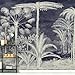 Produktbild Wall81 The Brave Forest Tapete, Zellstoff und Textilien Umweltfreundlich, Blau Navy, Größe m-cm 399 x 300 H