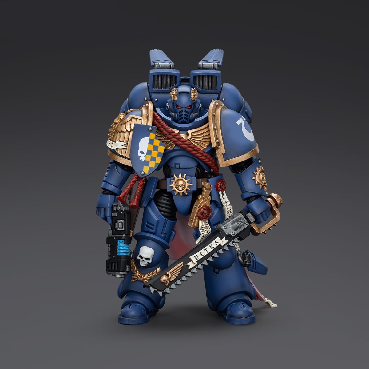 JOYTOY Warhammer 40,000 1/18 Action Figure Ultramarines Captain with Jump Pack Collection Model Birthday Gifts
