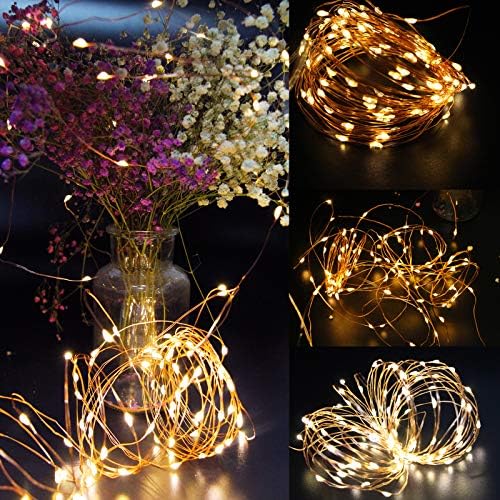 J-Tech Digital Led Fairy Light, 100 LED 10M Christmas Lights Indoor/Outdoor String Lights for Bedroom, Patio, Yard, Gazebo, Party, Wedding
