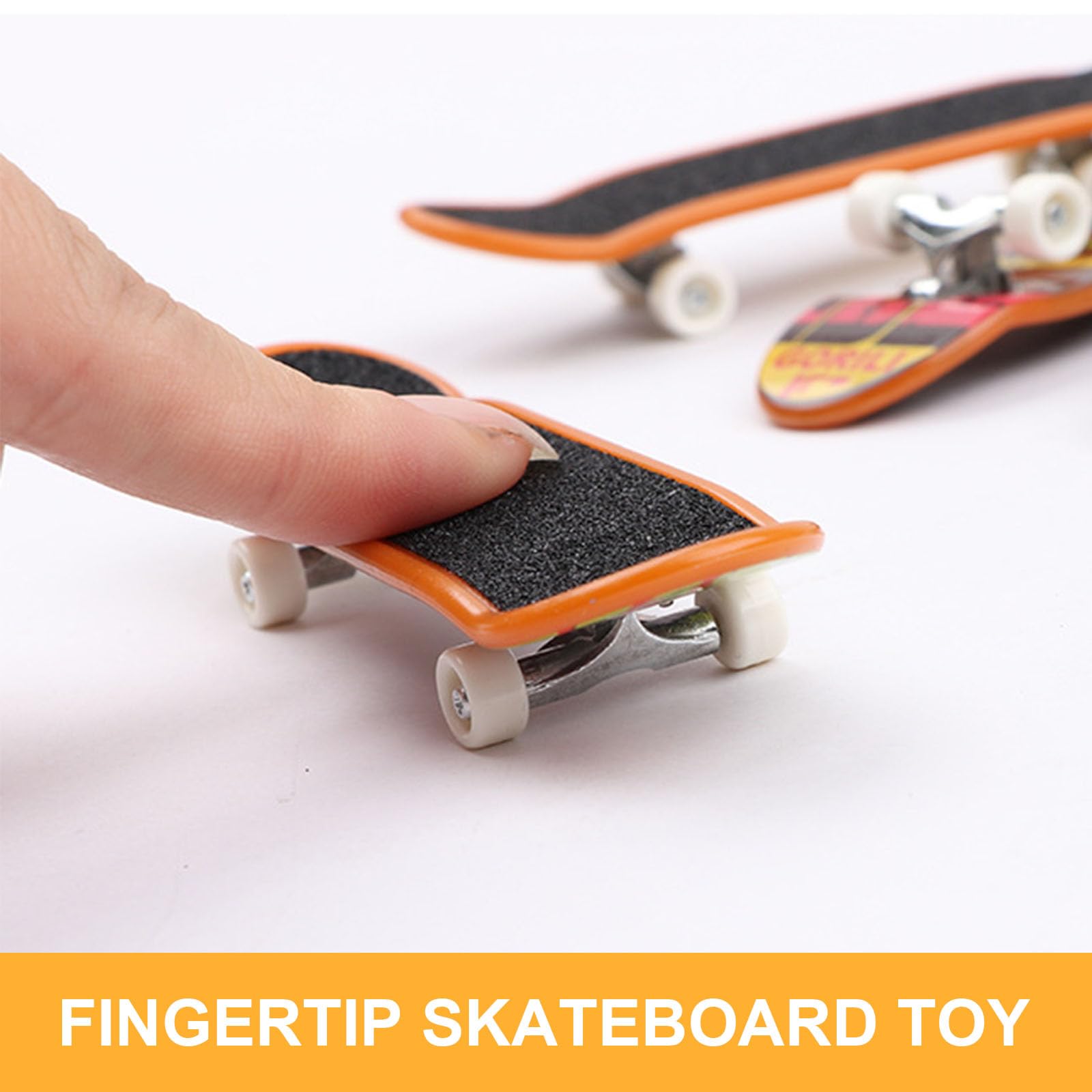 SINJAETRQ Pro Fingerboard,Mini Skateboards for Kids Finger,6-Piece Fingerboard Set - Image 4