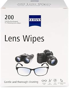 ZEISS Pre-Moistened Lens Cleaning Wipes 200 Count