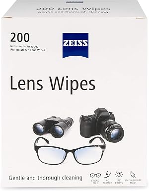 ZEISS Pre-Moistened Lens Cleaning Wipes 200 Count
