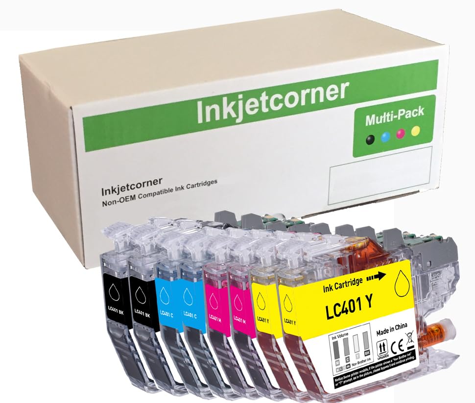Inkjetcorner Compatible Ink Cartridges Replacement for LC401...