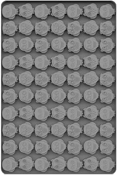 CANDeal Gummy Molds, Mini Cavity Silicone Chocolate Candy Molds Gelatin Tray, Mini Treats Making Molds, 30x20cm 70 Cavity Mini Owl