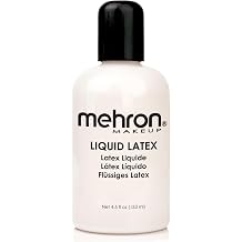 Mehron Makeup Liquid Latex - 4.5 oz CLEAR, Special FX Adhesive