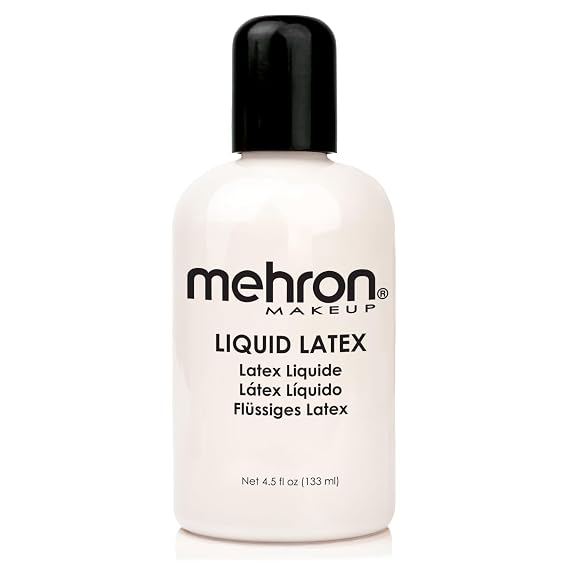 Mehron Makeup Liquid Latex - 4.5 oz CLEAR, Special FX Adhesive