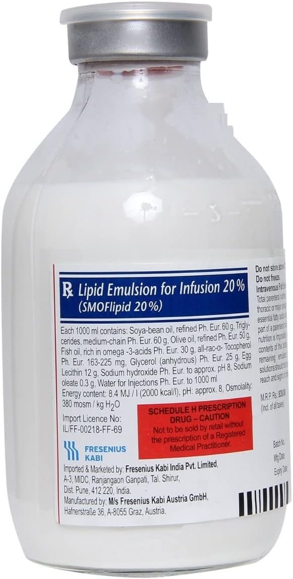 Smof Lipid 20% - Bottle of 250ml Infusion