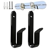 Rolitwils Snowboard Wall Mount Clips, Horizontal Skateboard Wall Mount，Snowboard Display Stand for Room, Garage