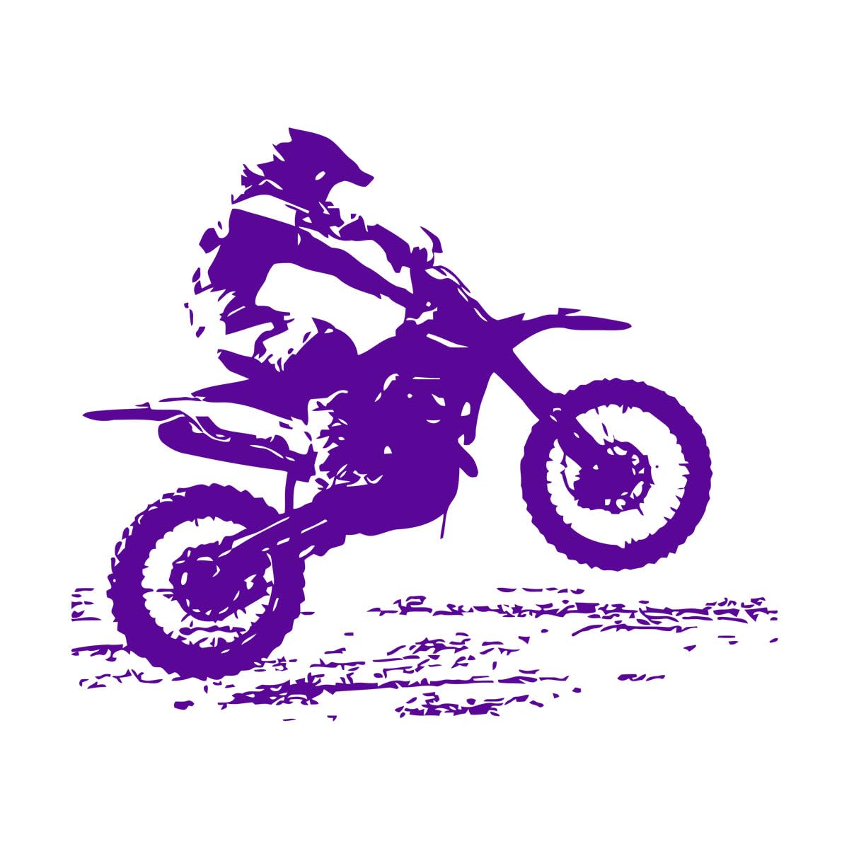 Motocross Wall Decal for Boys Motorcycle Wall Sticker Dirt Bike Wall Decor Bedroom Posters Vinyl Murals Home Decoration Small - 42x50cm