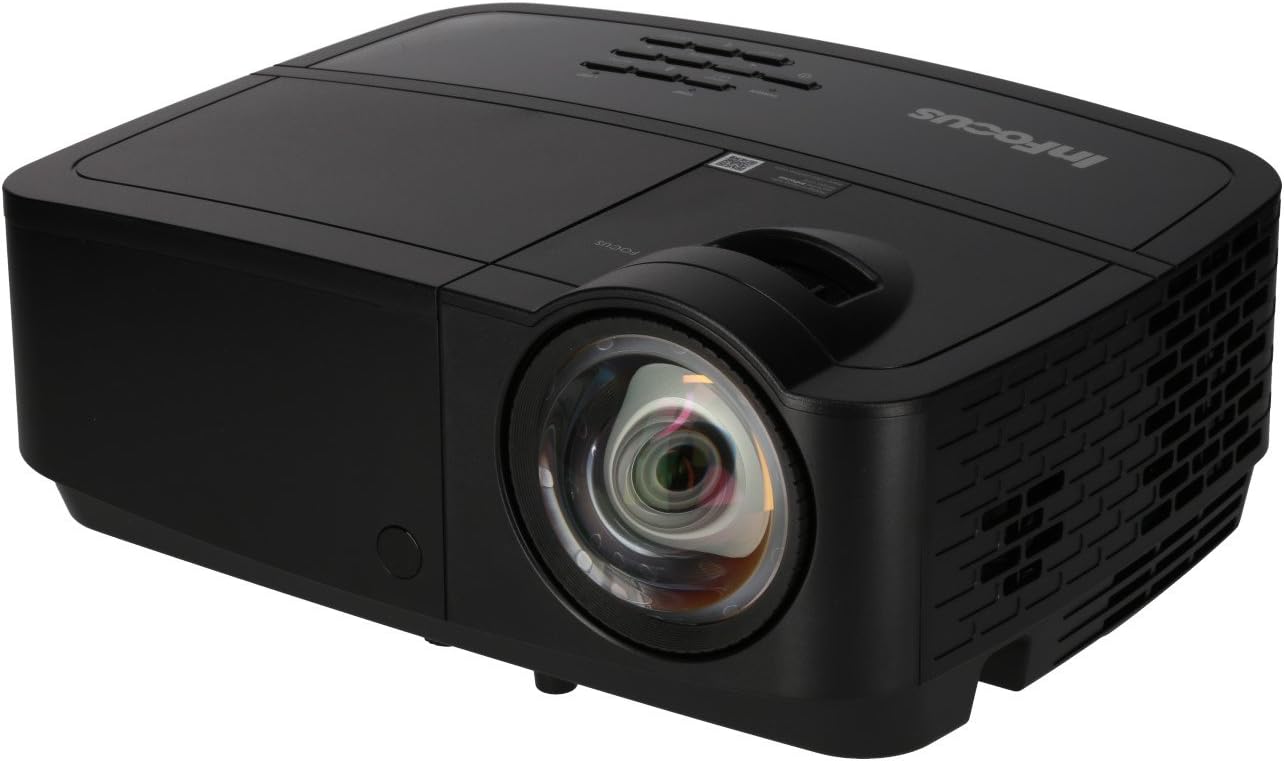 InFocus IN124STx XGA DLP Short Throw Network Projector, 3700, Lumens, 14000:1 Contrast Ratio