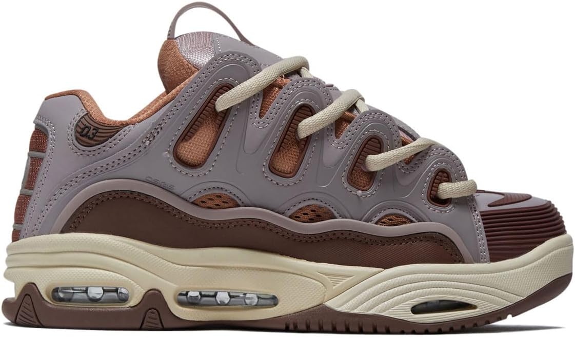 Osiris Men's D3 2001 Skate Shoe, Tan/Plum/Lilac, 10.5