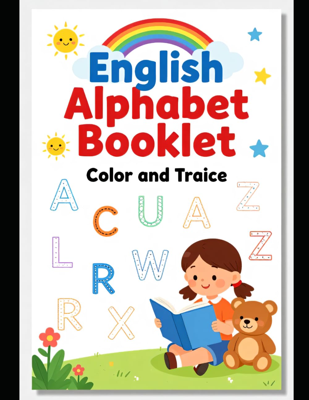 English alphabet Coloring booklet: Colour,trace & learn the ABCs
