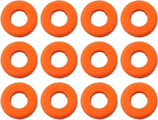 Tennis Vibration Dampener, Silicone Shock Absorber for Racket Strings, Reduces Vibration Noise, Improves Comfort and Performance, for Tennis Squash(Orange)