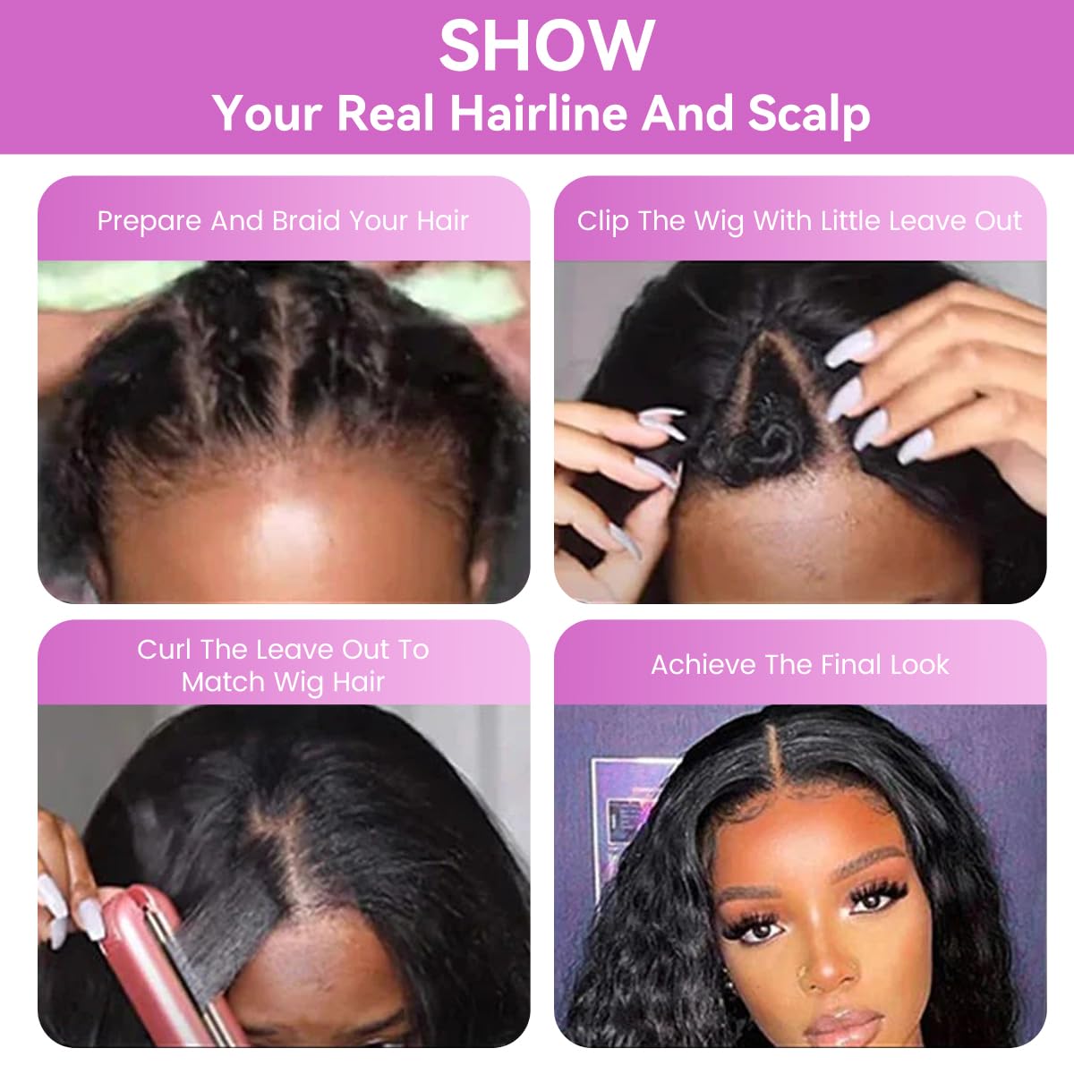 Afro Kinky Curly Wig for Black Women,V Part Wig Synthetic Braided Hair Teture with Unique Bouncy Curls in the End,Wear and Go Glueless Wigs Soft Full Curly Wigs No Leave out Clip Half Wig(Natural #1B)