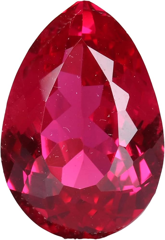 Amazon | GEMHUB 15カラット ルビー宝石 レッドルビーストーン ルビー